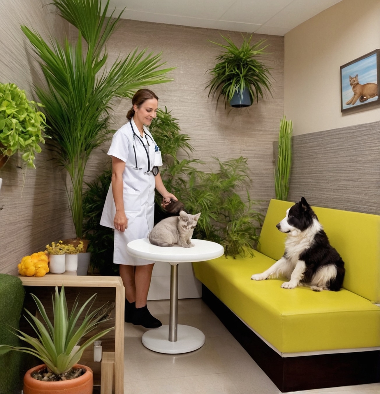 Perro recibiendo atención veterinaria